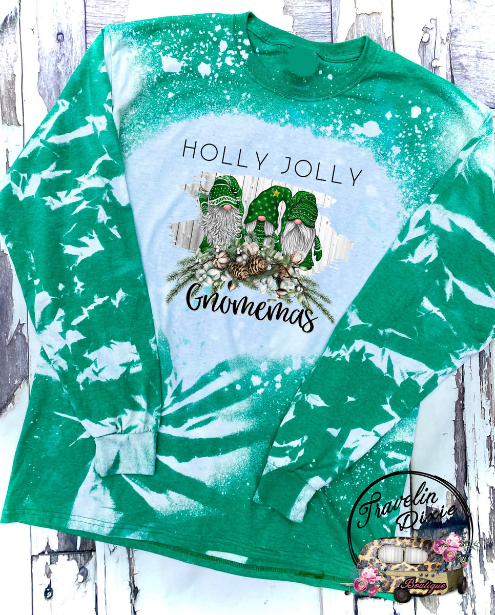 Holly jolly best sale bleached sweatshirt