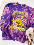 Halloween City Skeleton Town Marbled Sweatshirt or Hoodie