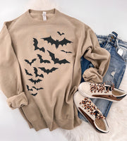 Haunted House Halloween Bats Sweatshirt or Hoodie