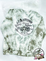 Autumn Harvest Market ~ Pumpkin Truck Tie Dye ~  Sweatshirt or Hoodie