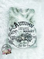 Autumn Harvest Market ~ Pumpkin Truck Tie Dye ~  Sweatshirt or Hoodie