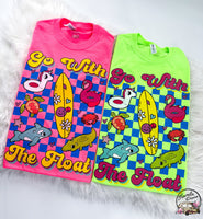 Go With the Float Retro Summer ~ Tshirt, Sweatshirt or Hoodie