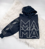 MAMA Charcoal on Black ~ Tshirt, Sweatshirt or Hoodie