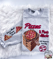 Pizza and Panic Attacks Anxiety ~ Tshirt, Sweatshirt or Hoodie