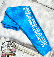 Beach Babe Ocean Tie Dye Jogger Pants