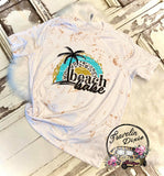 Beach Babe Metallic Splatter Short Sleeve Shirt