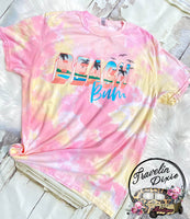 Beach Bum Tropics Tie Dye Short Sleeve Shirt