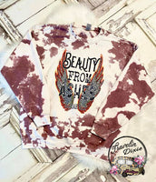 Beauty From Ashes Wing Bleached Crewneck Sweatshirt