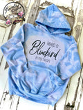 Keep a Bluebird in my Heart Bleached Hoodie