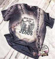 Know Jesus Chain Bleached Tee