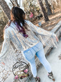 Broadway Girls Flashy Fringe Sequin Jacket