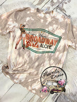 Leave Them Broadway Girls Alone Galaxy Bleached Tee