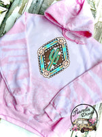 Cactus Dreams Bleached Hooded Sweatshirt