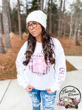 Comfy Cozy Pink Plaid Crewneck Sweatshirt & Hoodie