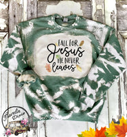 Fall for Jesus, He Never Leaves Sweatshirt