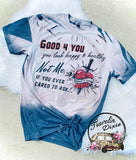 Good for You Bleached Short Sleeve Shirt