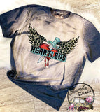 Heartless Bleached Short Sleeve Shirt