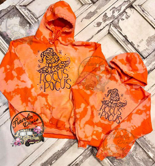 Orange bleached sweatshirt sale