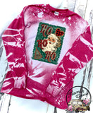 Ho Ho Ho ~ Santa ~ Bleached Long Sleeve