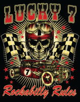 Men's Lucky 7 Rockabilly Rules - Short Sleeve Shirt