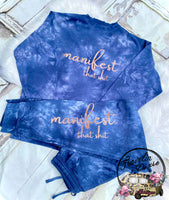 Manifest that Shit Midnight Tie Dye Jogger Pants