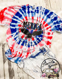 'Merica Land of the Free Tie Dye Tee