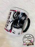 Messy Bun Coffee Run Gangsta Rap I Need a Nap Coffee Mug