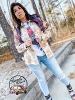 Carmel Kiss Acid Dye Distressed Jacket