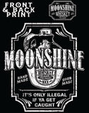 Men's Moonshine Front & Back Print - Short Sleeve Shirt