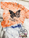 Not all Who Wander are Lost Butterfly Tie Dye Tee