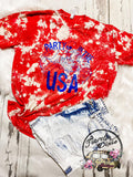 Party in the USA Star Acid Bleach Tee