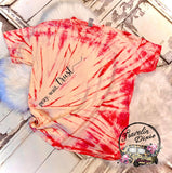 Pray Wait Trust Tie Dye Short Sleeve Shirt