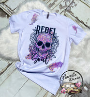 Rebel Soul Leopard Splatter Short Sleeve Shirt