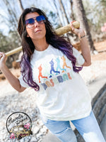 Retro Baseball Acid Washed Tee