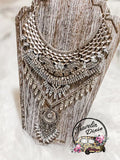 Make A Statement Glam Rhinestone Roman Necklace