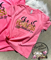 KIDS She is Fearless Mini Short Sleeve Tee