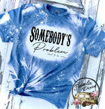 Somebody's Problem Bleached Graphic Short Sleeve Tshirt