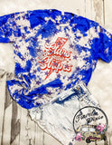 Stars & Stripes Acid Bleach Tee