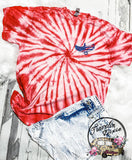 One Nation Under God Tie Dye Tee