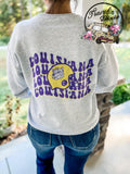 Pick Your Team ~ Retro College Football State Wave ~ Tshirt, Sweatshirt or Hoodie Sm-5X