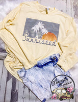 Sunkissed Beach Sunset Long or Short Sleeve Tee