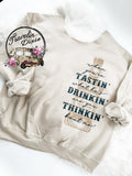 Thinkin Bout Me ~ Reversible Off the Shoulder ~Tee or Sweatshirt