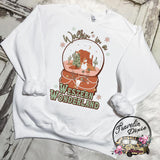 Walkin in a Western Wonderland Country Snowman ~ Classic Holiday Tee, Sweatshirt or Hoodie